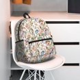 thumbnail image 2 of Gukieu Floral Print Backpack, Waterproof Backpack with Adjustable Shoulder Straps, Suitable for Campus, Business, Travel, Unisex, 2 of 5