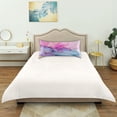 thumbnail image 6 of Haosy Satin Pillowcase for Hair and Skin Standard Cooling Silk Pillow Case with Envelope Closure Pink Purple Blue Marble 20"x26", 6 of 9