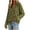 Army Green, variant on XRoczxe Women's V Neck Ribbed Knit Pullover Sweater, Long Sleeve Collared Casual Top, Soft Stretchy Tunic Shirt for Fall Winter Daily Office Wear