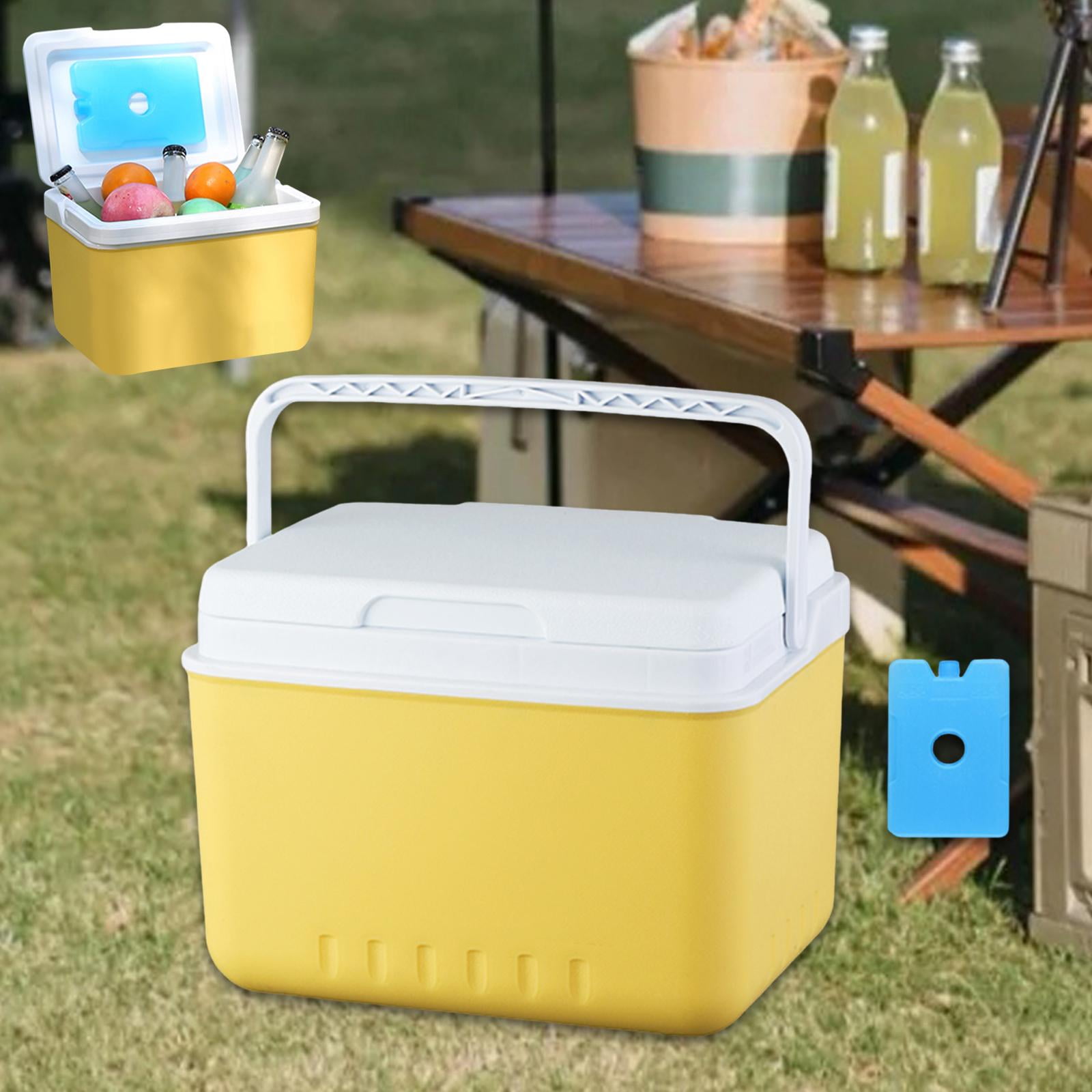 figatia Insulated Camping Storage Case Cooling Bucket Multifunctional Ice Chest Box Organizer for Barbecue Groceries Traveling 5L
