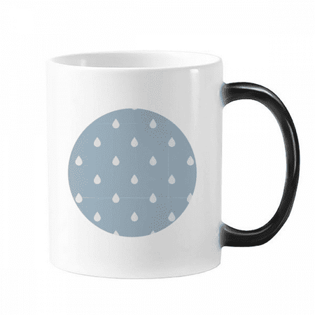 

Rain Drip Weather Cloud Pattern Changing Color Mug Morphing Heat Sensitive Cup With Handles 350ml