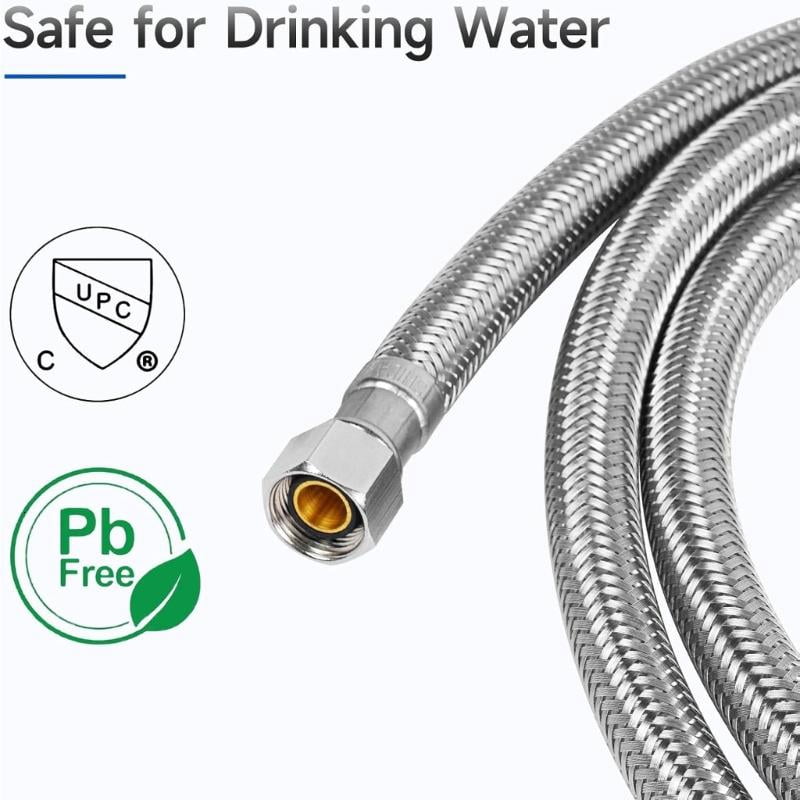 CEORPER Dishwasher Water Line With 3/8inch Compression Fittings For Easily Setup