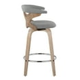 thumbnail image 2 of LumiSource Grey Gardenia 26" Fixed-Height Counter Stool - Set of 2, 2 of 4