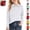 White, variant on Mfakffe Girls Polo Shirts Back To School Casual School Uniform Long Sleeve Collared Shirts Cute Top(Yellow,11-12 Years)