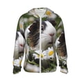 thumbnail image 1 of Fotbe Daisy Guinea Pig Chaqueta con Protección Solar UPF 50+ para Hombre y Mujer, Camisa con Capucha y Bolsillos-3X-Large, 1 of 7
