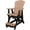 Black, Cedar, variant on DutchCrafters Slat Fan Back Poly Balcony Adirondack Glider with Footrest Outdoor Patio Chair