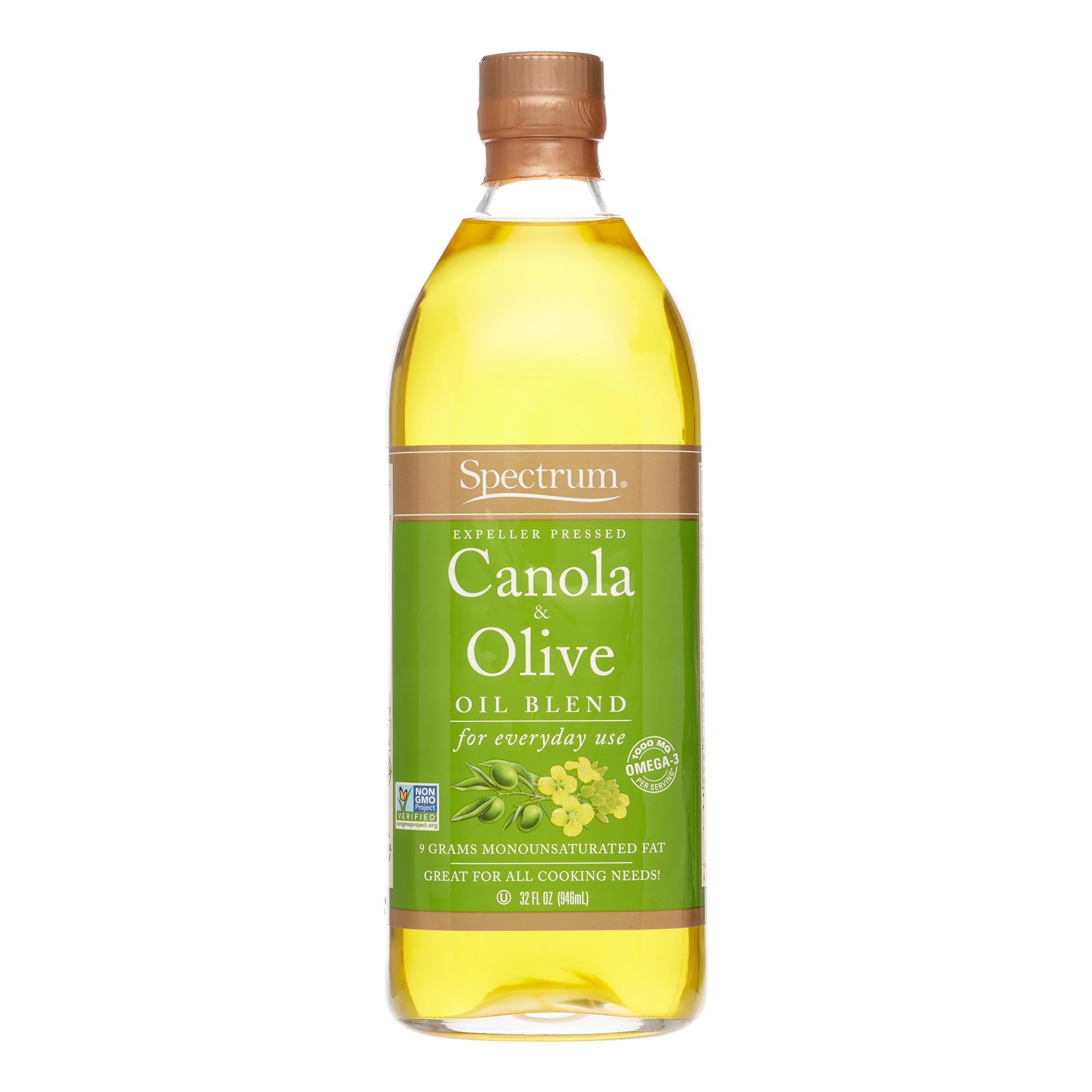 Spectrum Expeller Pressed Canola & Olive Oil Blend, 32 Fl Oz
