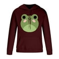 thumbnail image 3 of Frog Print Activewear and Sweatpants 2 Piece for Men With Long Sleeve Pullover Hoodies Sweatsuit Comfy Jogging Sets, 3 of 4
