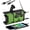 Green, variant on NOAA Weather Radio, 2000mAh Solar Hand Crank Emergency Radio with AM/FM/WB, Portable Survival Radio with LED Flashlight, Phone Charger, for Home Power Outage Camping Hurricane Preparedness
