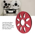 thumbnail image 3 of 1/4 10.5 Inch Empty Take Up Reel to Reel for ,Professional 8 Hole Empty Tape Reel, Aluminum Alloy Universal Opening Machine Part Sound Tape Takeup Reel for NAB Recording, 3 of 7