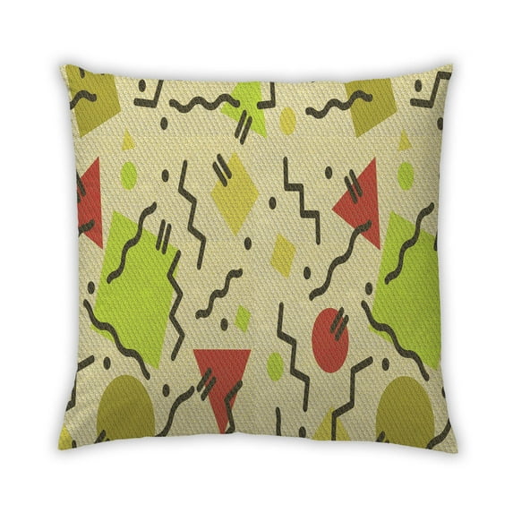 Ahgly Company Indoor Square Contemporary Throw Pillow, 18 inch by 18 inch