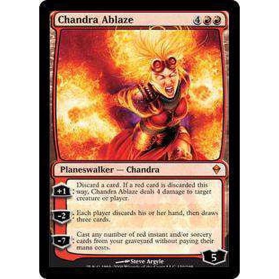 MtG Zendikar Mythic Rare Chandra Ablaze #120
