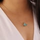 thumbnail image 1 of Fiudx Ofertas y liquidaciones Collar multicolor moda para mujer con colgante de clavícula de cristal, 1 of 3