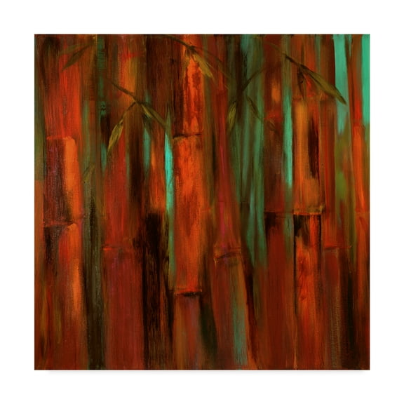 Trademark Fine Art 'Sunset Bamboo I' Canvas Art by Suzanne Wilkins