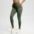 thumbnail image 6 of GNFQXSS High Waist Yoga Pants Butt Lift Seamless Stretchy Activewear Comfortable Fitness Casual Sportswear for Women for Running Exercise and Yoga Army Green S, 6 of 7