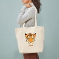 thumbnail image 3 of CafePress - Tiger Tote Bag - Unisex Canvas Tote Bag, Beige, 1-Piece, 3 of 7