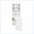 thumbnail image 5 of Desks | Modern White L-Shaped Corner Desk with Storage, Hutch & Drawers for Home Office Study | Particle Board+MDF, 5 of 7