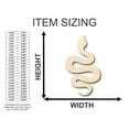 thumbnail image 2 of Unfinished Wood Snake Shape - Animal - Wildlife - Craft - up to 46" DIY 24" / 1", 2 of 3