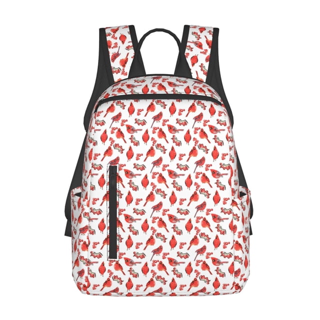 Disketp Red Birds Mochila Ligera e Impermeable, Mochila de Día Resistente para Viajes, Senderismo y Uso Diario para Hombre y Mujer