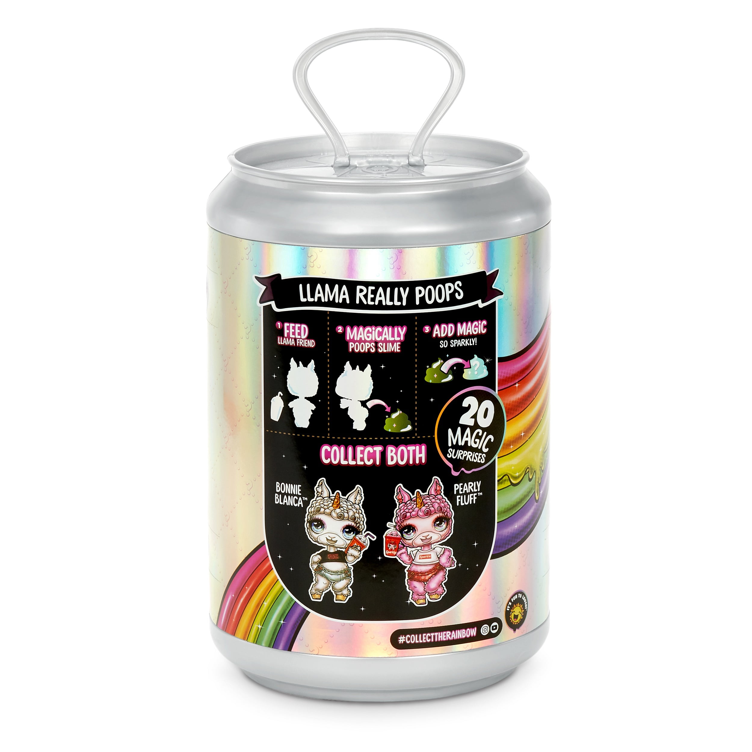 Poopsie Slime Surprise Llama: Bonnie Blanca or Pearly Fluff, 12" Doll with 20+ Magical Surprises
