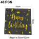 thumbnail image 2 of Servilleta de papel plegable de 3 capas, vajilla desechable, vajilla para aniversario de cumpleaños, 2 of 5
