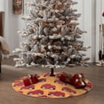 thumbnail image 5 of Salouo Red Cars Christmas Tree Skirt 48" Farmhouse Christmas Decorations Snowman Xmas Tree Skirt Tree Mat for Holiday Party Decor, 5 of 8