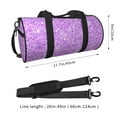 thumbnail image 4 of KLL Lilac Glittering Duffle Bag For Men Women Sport Gym Fitness Tote Travel Training Workout Basketball Football Weekender, 4 of 8