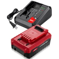 6.0Ah 20 Volt Replacement for Ryobi 20V Battery and Charger Kit Lithium for PORTER CABLE 20V Max PCC680L PCC685L