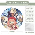 thumbnail image 2 of Spy × Family-theme Fitted Round Tablecloths Elastic Edged Table Covers Waterproof Table Cloth for Kitchen Holiday Party Tables Decor 120cm, 2 of 6