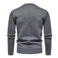 thumbnail image 6 of Big and Tall Mens Sweater,Long Sleeve Cable Knit Top,Fall Casual Loose Fit Crewneck Pullovers, 6 of 6