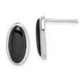 thumbnail image 1 of Sterling Silver ONYX INLAY Earrings QE1101, 1 of 2