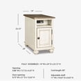 thumbnail image 6 of Signature Design by Ashley Realyn Chairside End Table with USB Charging - Farmhouse White/Brown, 6 of 6