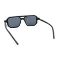thumbnail image 4 of Super Hipster Squared Rectangle Racer Gentlemens Sunglasses Matte Black - Black, 4 of 4