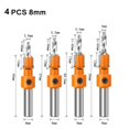 thumbnail image 3 of 4pcs HSS Foret de Fraise Vis Ensemble Chanfrein de Travail du Bois W / Clé et Vis, 3 of 11