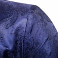 thumbnail image 5 of TrendOFT Blazer for Men Floral One Button Slim fit Suit Jacket for Wedding Prom Party Paisley Chaqueta Men's Sport Coats Blazers Navy XXL, 5 of 8