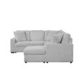 thumbnail image 6 of Grande Modern Style Sectional Sofa Made with wood in Gray, 6 of 7