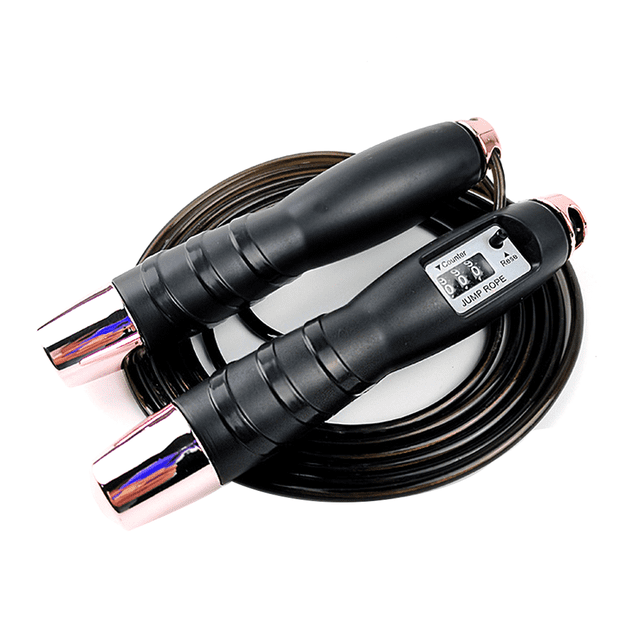 Cuerda de saltar sin enredos con bloques mecánicos de contracojinetes para cardio fitness MFZFUKR CPB-DE-SSW1210-1