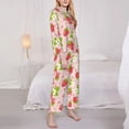 thumbnail image 2 of Bingfone Womens Pajama Sets Strawberry Floral Print,Long Sleeve Loungewear Pajamas Set-Small, 2 of 8