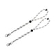 thumbnail image 5 of 2 correas para guantes de esquí, correas para guantes de invierno, portátiles para actividades invernales, cordón de sujeción, conector ajustable. Blanco 25cm, 5 of 8