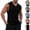 07# Black, variant on Men's V-Neck Sleeveless Tank Top Textured Knit Muscle Shirt Casual Workout Gym Tops Lightweight Breathable Summer Tee Pink M