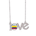 thumbnail image 1 of Colombie Pays Amour Collier Pendentif Bijoux, 1 of 3