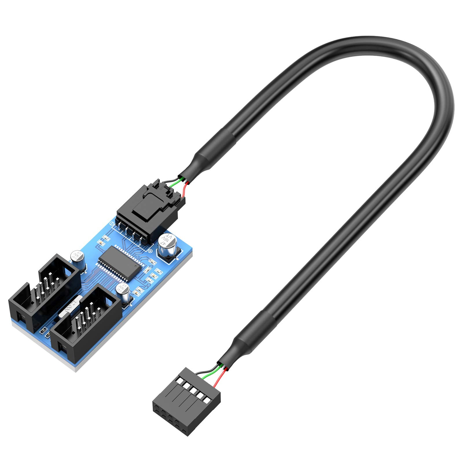 20-Pin USB 3.0 Internal header y Splitter Cable. Motherboard USB header Hub. USB header. Internal usb