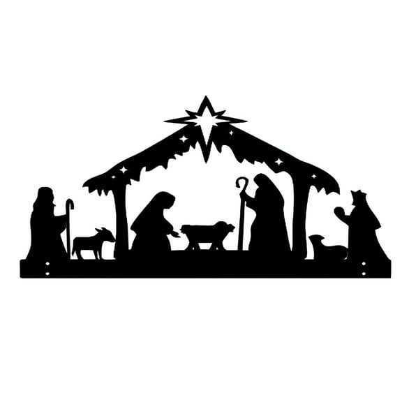 LAMIRO Celebrating the Season: Elegant Metal Christmas Nativity Set for Outdoor Display Outdoor Christmas Nativity Scenes