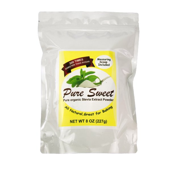 PURE ORGANIC STEVIA EXTRACT POWDER 8 OZ, NO FILLERS, NO BITTER