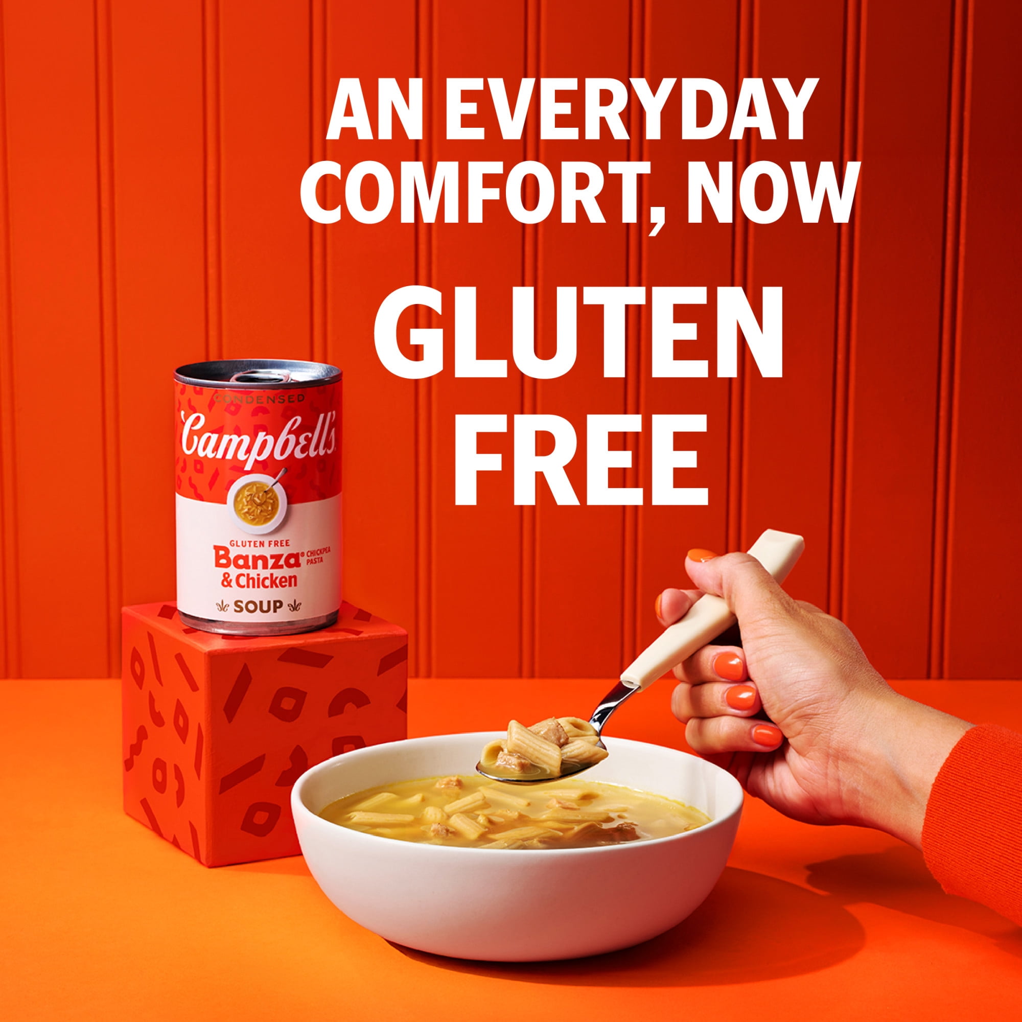 Campbell's Condensed Banza Chickpea Pasta and Chicken Soup, 10.75 oz Can
