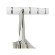 Umbra Flip 5 Hook Wall Mounted Coat Rack White