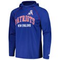 thumbnail image 2 of Men's Starter Royal New England Patriots Gridiron Classics Throwback Raglan Long Sleeve Hooded T-Shirt, 2 of 3