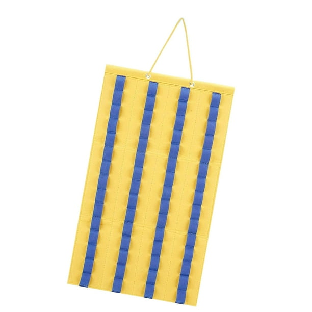 Organizador de Almacenamiento Colgante Hugo Vitrina de Fieltro Amarillo 1/64 para 60 Coches