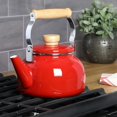 thumbnail image 5 of Mr. Coffee 1.5 Quart Tea Kettle With Fold Down Handle in Red, 5 of 5
