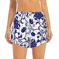 thumbnail image 6 of Rocae Blue And White Porcelain Pattern for Women's Athletic Shorts Quick Dry Workout Hiking Shorts With Pockets for Running, Yoga, Gym, Sports X-Large, 6 of 9